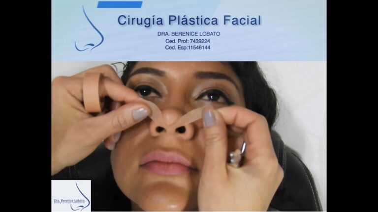Uso de Cintas Micropore Tras una Rinoplastia