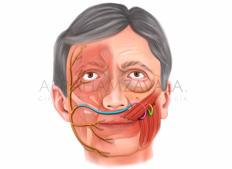 ¿Qué tipo de cirugía se utiliza para corregir la parálisis facial?