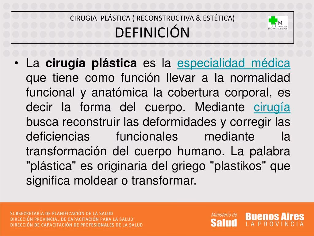 ¿Cuál es la diferencia entre cirugía plástica y cirugía estética?