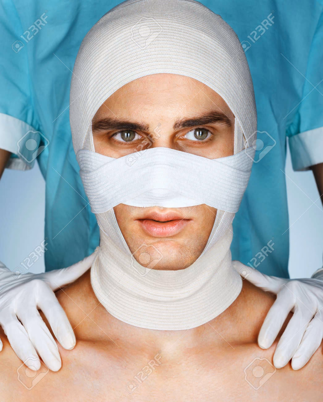 ¿Cómo se llaman las vendas para la cara?