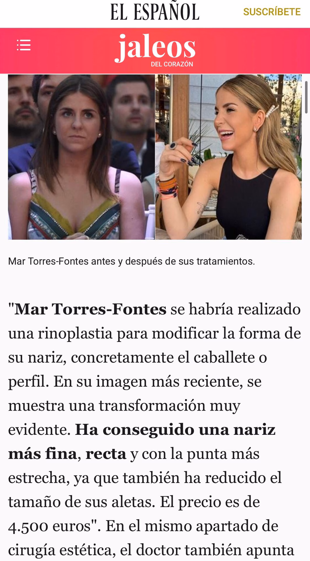 ¿Qué edad tiene Mar Torres?