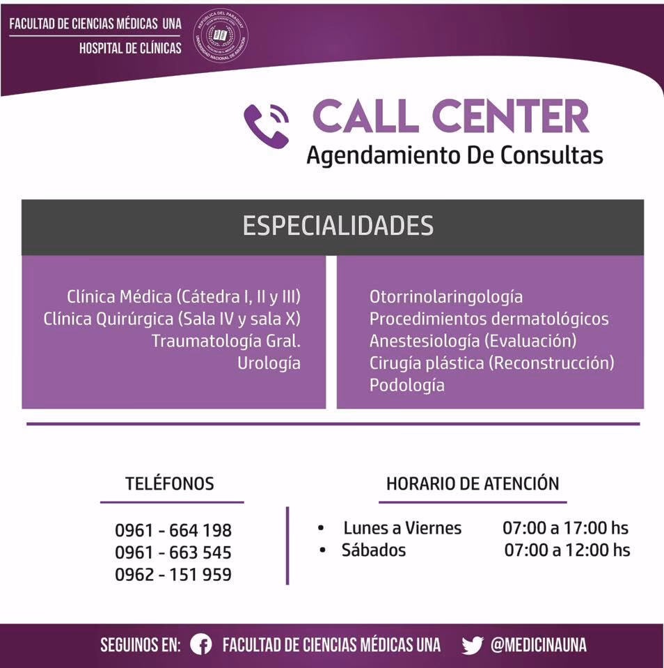 ¿Cómo agendarse en el Hospital de Clínicas?